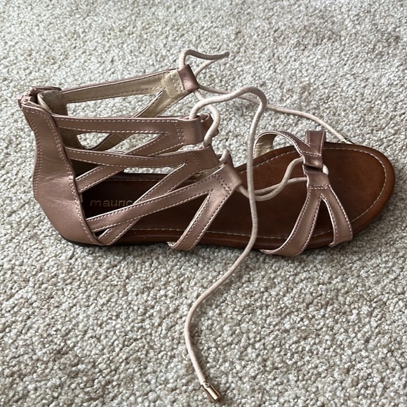 Metallic Pink Gladiator sandals - Picture 5 of 6
